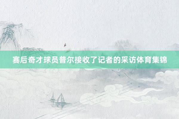 赛后奇才球员普尔接收了记者的采访体育集锦