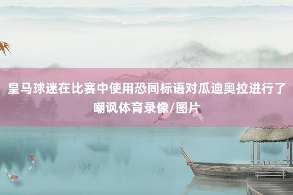 皇马球迷在比赛中使用恐同标语对瓜迪奥拉进行了嘲讽体育录像/图片